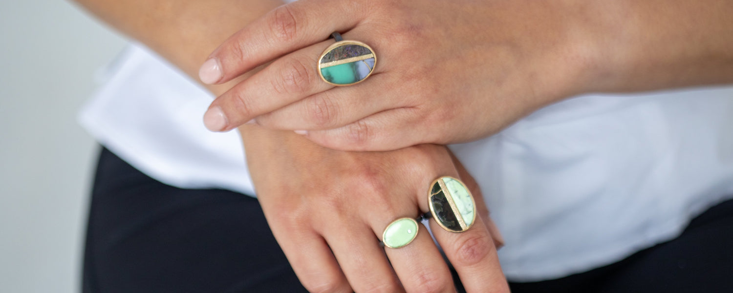 Hand-cut Gemstone Rings