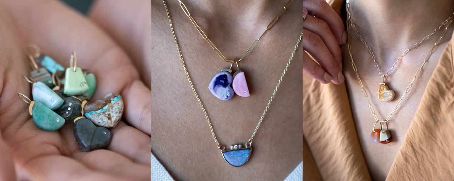 Hand-cut Gemstone Charms