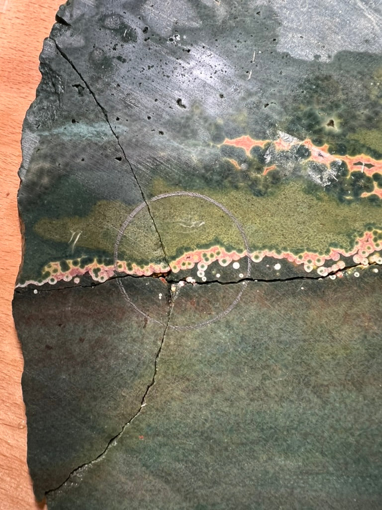 Ocean Jasper Gold Kintsugi Necklace