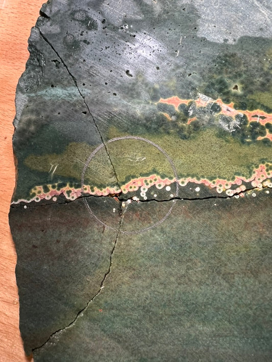 Ocean Jasper Gold Kintsugi Necklace