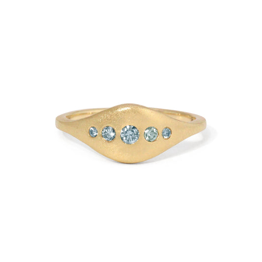 Orcas Montana Sapphires and Gold Ring