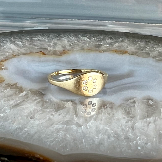 Vashon Diamonds and Gold Ring