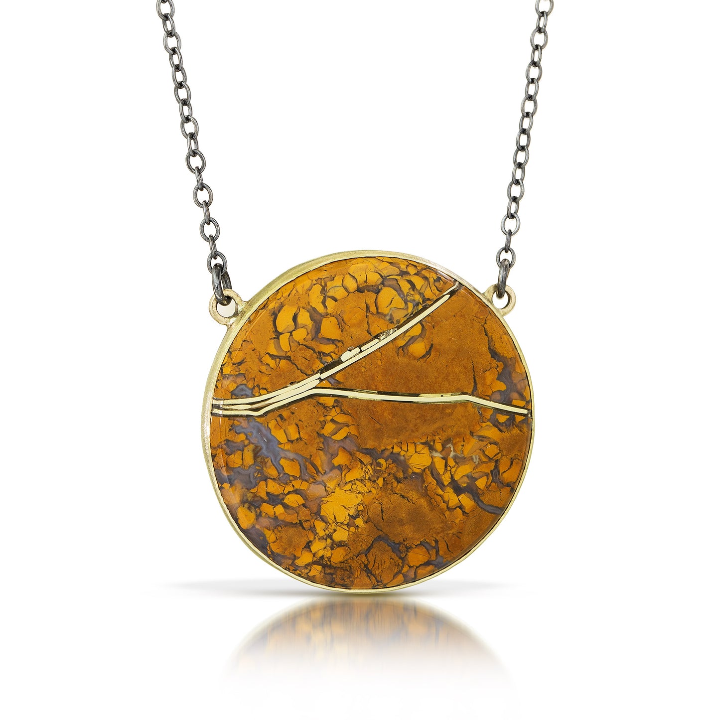 Stone Canyon Agate Gold Kintsugi Necklace