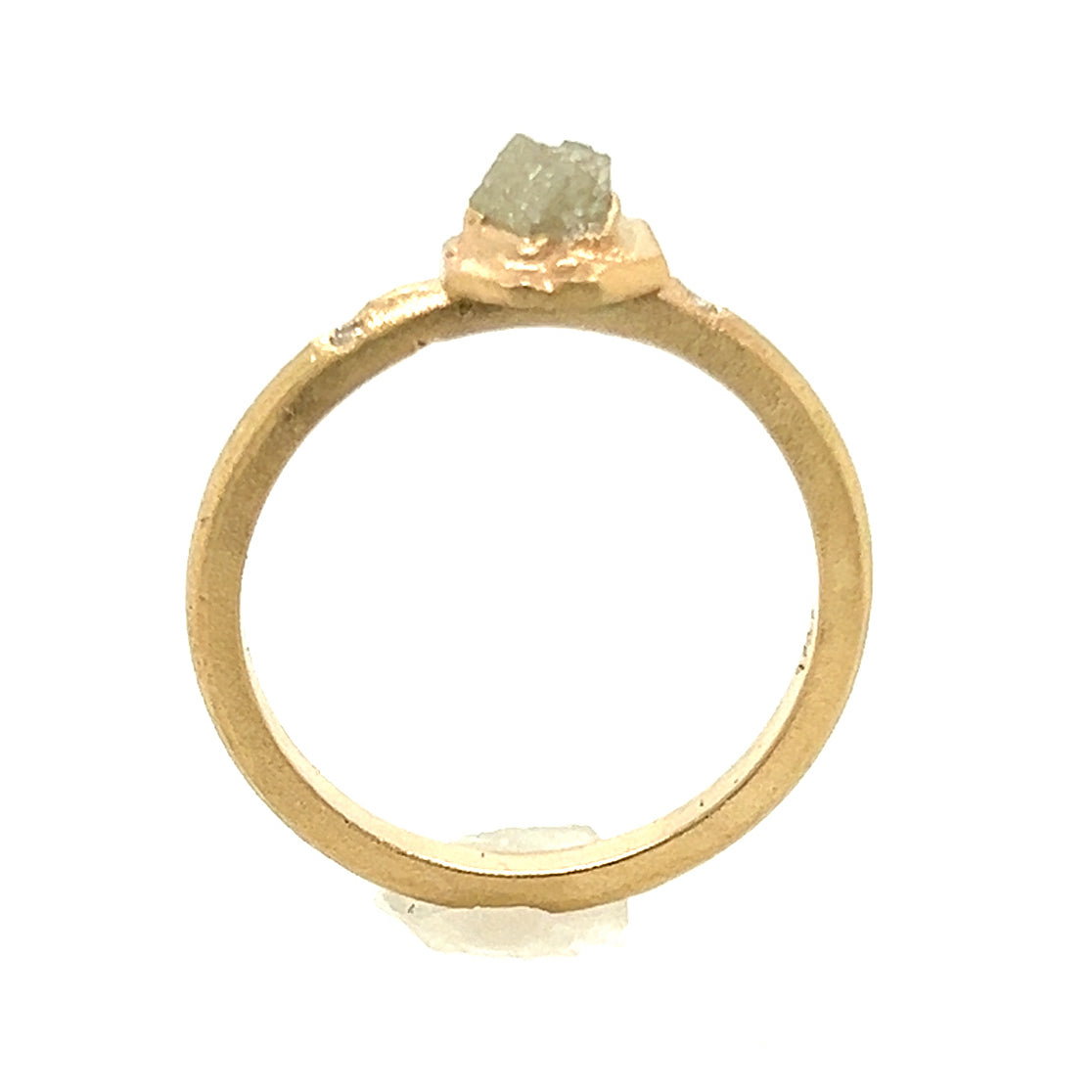 Raw Radiance Diamond Gold Ring