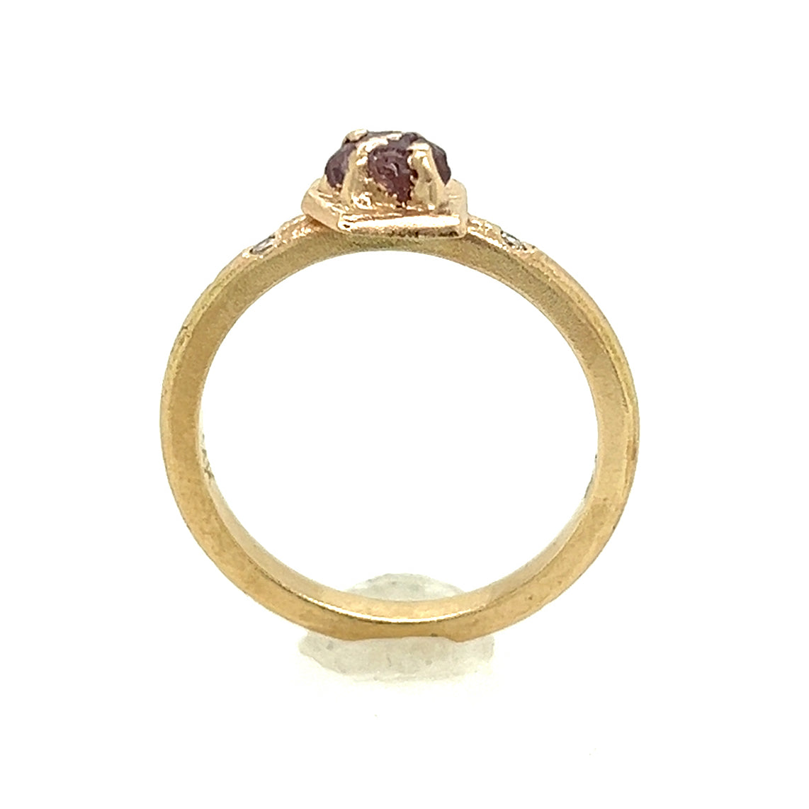 Aurora Montana Sapphire and Diamonds Kintsugi Gold Ring