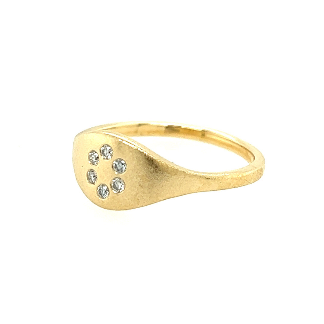 Vashon Diamonds and Gold Ring