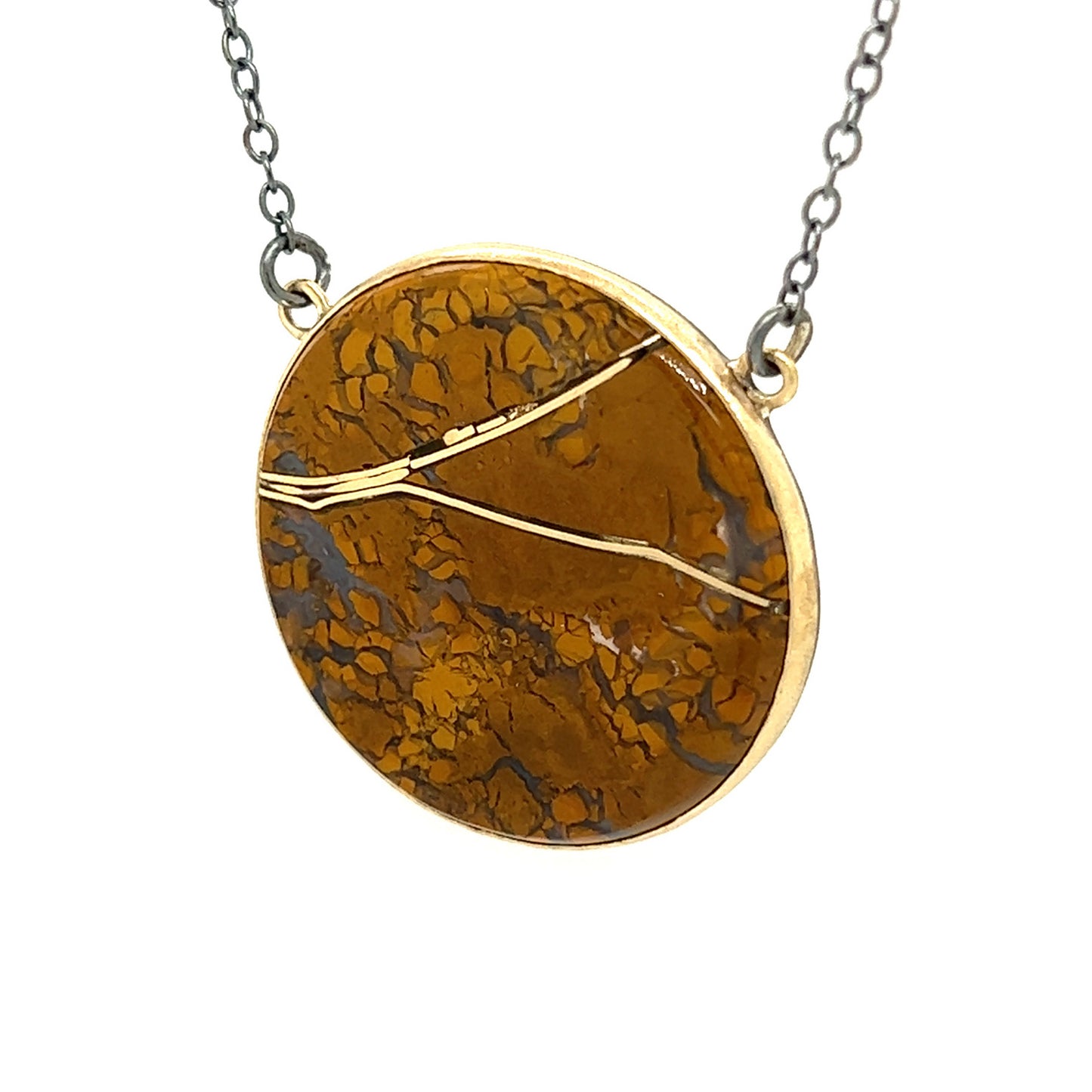 Stone Canyon Agate Gold Kintsugi Necklace