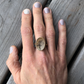 Dendritic Agate Gold Ring