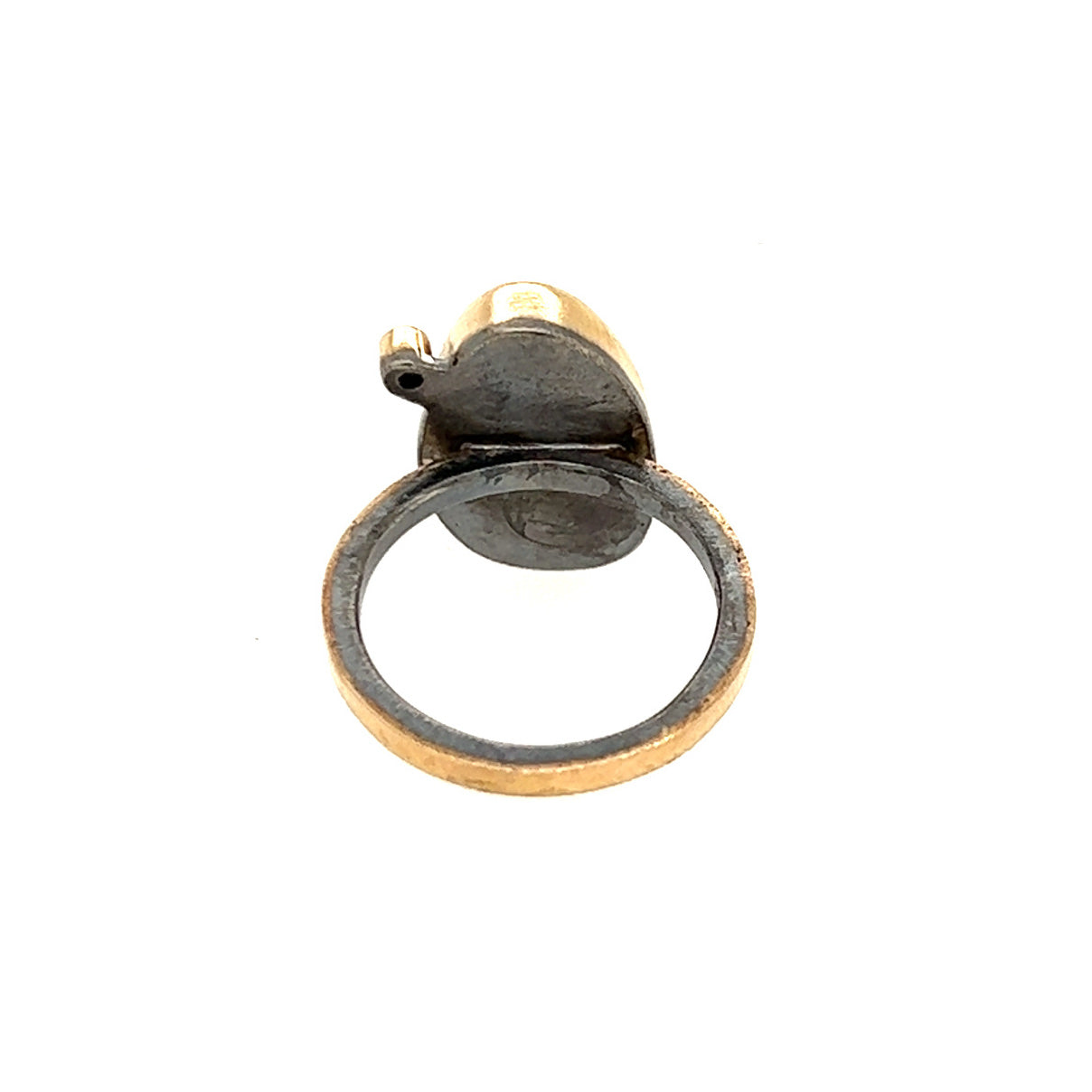 Boulder Opal and Diamond Gold Ring