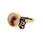 Dendritic Agate, Amethyst, Sapphire and Diamond Gold Ring