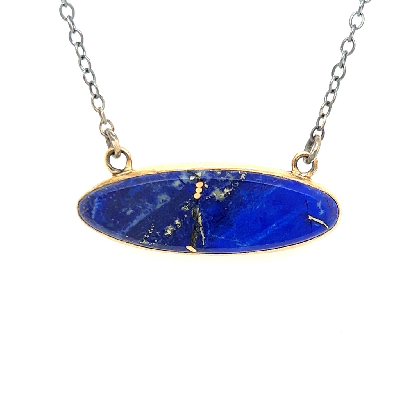 Lapis Gold Kintsugi Necklace