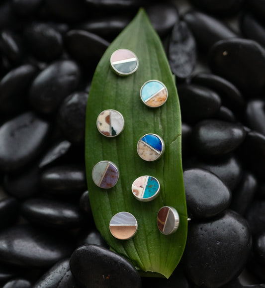 Whimsical Wonders: Playful Colorful Inlay Studs for Summer