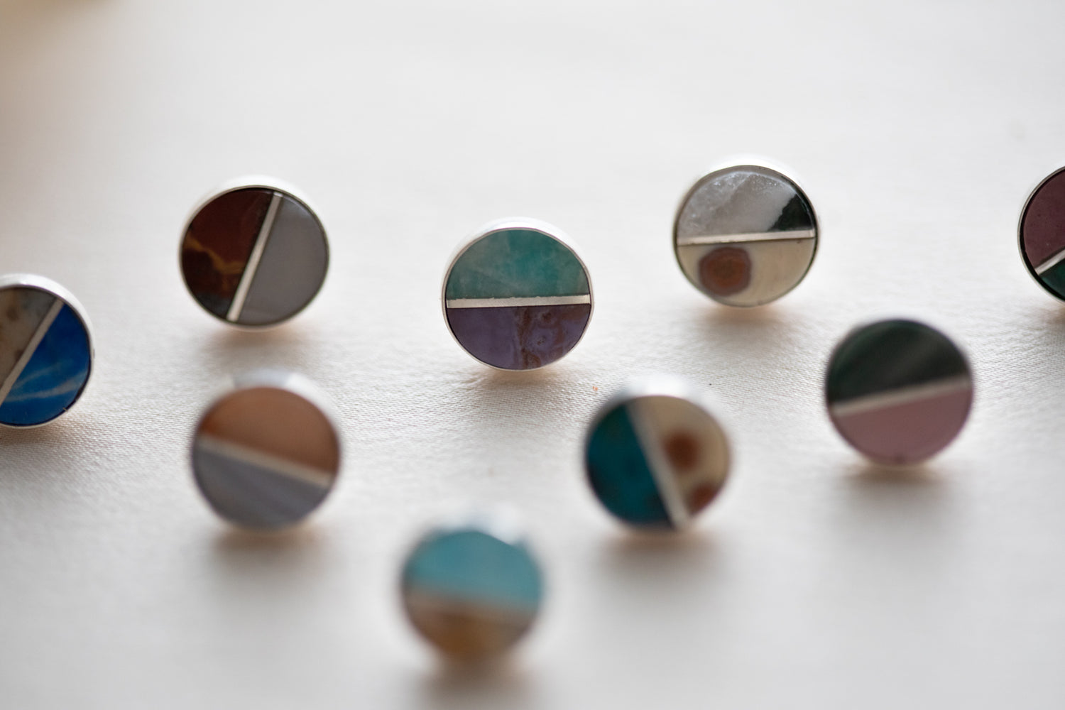 Whimsical Wonders: Playful Colorful Inlay Jewelry