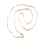 14k Yellow Gold Elongated Link Paperclip Chain