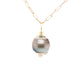Tahitian pearl diamonds gold charm
