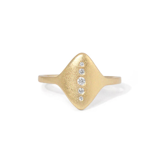 Whidbey Diamonds and Gold Ring