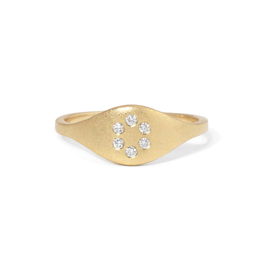 Vashon Diamonds and Gold Ring