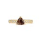 Tri-color Sunstone and Diamonds Gold Ring