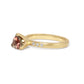 Tri-color Sunstone and Diamonds Gold Ring