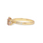 Morganite and Diamonds Gold Ring