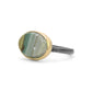 Gary Green Jasper and Diamond Elliptical Orbit Gold Ring