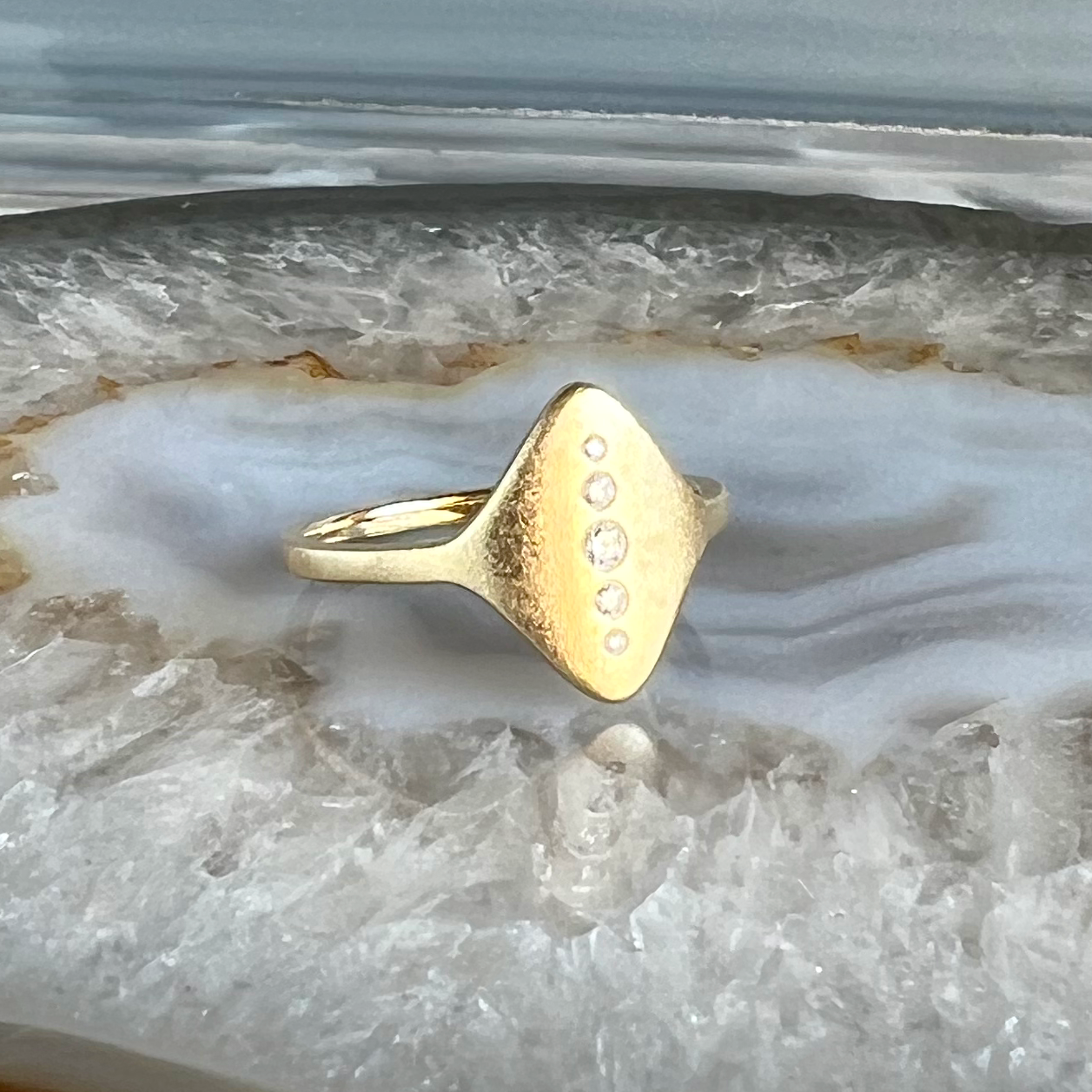Whidbey Diamonds and Gold Ring