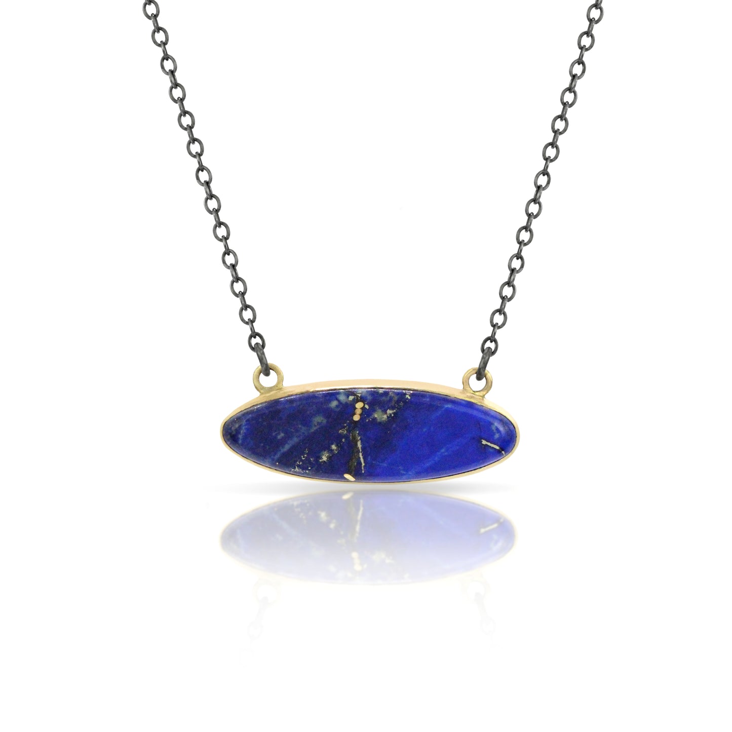 Lapis Gold Kintsugi Necklace