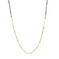 Mixed Metals Gold Infinity Bar Chain Necklace
