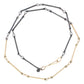 Mixed Metals Gold Infinity Bar Chain Necklace