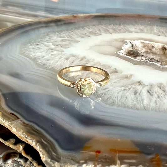 Raw Beauty Diamond Gold Ring