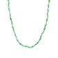 Hand Knotted Chrysoprase and Gold Necklace