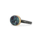 Ruby and Kyanite and Diamond Elliptical Orbit Gold Ring