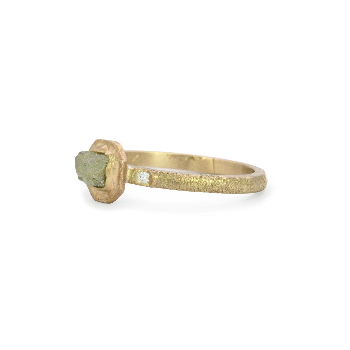 Raw Beauty Diamond Gold Ring