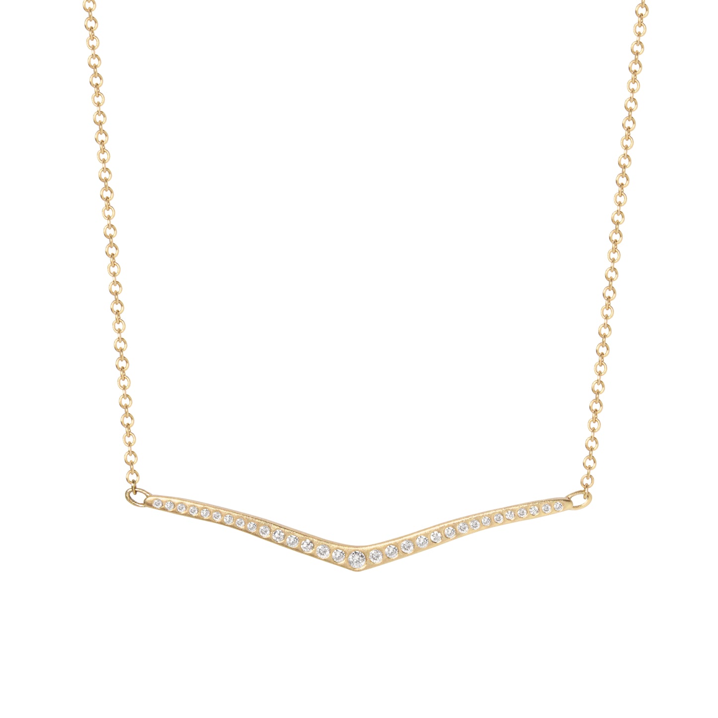 Gold Melee Diamond Necklace