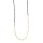 Mixed Metals Gold Paperclip Link Chain Necklace