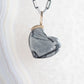 Picasso Jasper and Diamonds Gold Heart Charm