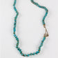 Hand Knotted Turquoise and Gold Necklace