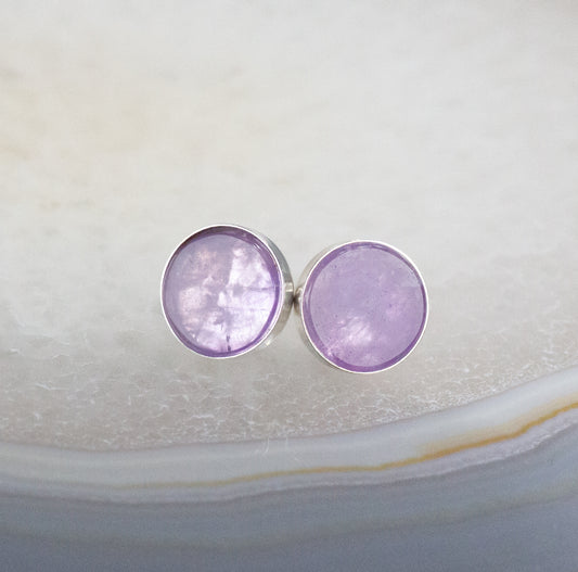 Amethyst Stud Earrings (custom order)