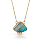 Opal and Diamonds Gold Necklace