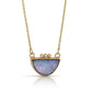 Boulder Opal and Diamonds Gold Necklace