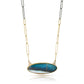 Opalized Wood and Diamonds, Gold Kintsugi Necklace