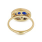 Lapis, Polychrome, and Diamonds Equinox Intarsia Gold Ring