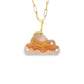 Golden Hour Agate and Diamonds Gold Cloud Charm