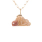  Agate and Diamonds Gold Cloud Charm