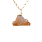Agate and Diamonds Gold Cloud Charm