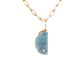aquamarine gold diamond moon charm