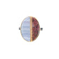 blue lace agate gold inlay ring