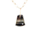 blue tiger eye gold diamond pebble charm