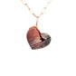 Cherry Creek Jasper and Diamond Gold Heart Charm