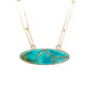 chrysocolla gold kintsugi necklace